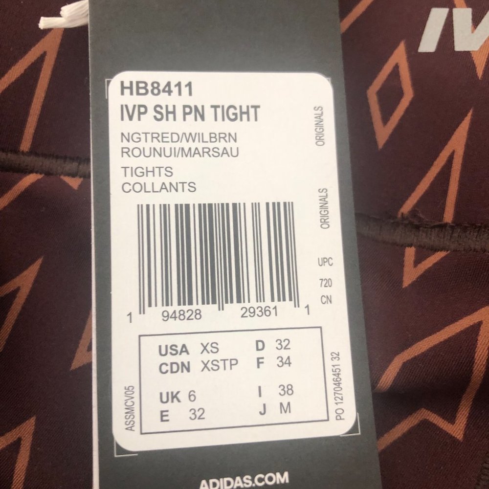 adidas x Ivy Park Monogram Sheer Panel Tights - Picture 10 of 10
